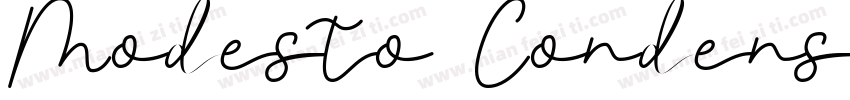 Modesto CondensedVer字体转换